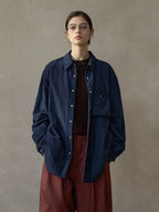 パファーオーバーサイズシャツ